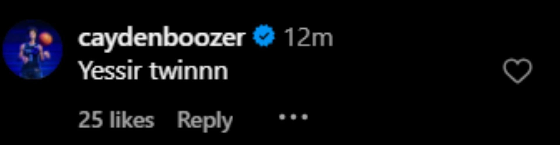 Duke commit Cayden Boozer drops 2-word reaction as Dame Sarr announces his college commitment